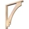 Ekena Millwork Imperial Block Smooth Bracket w/ Offset Brace, Douglas Fir, 3 1/2"W x 28"D x 32"H BKT0402X28X32IMP05SDF - alternate 1